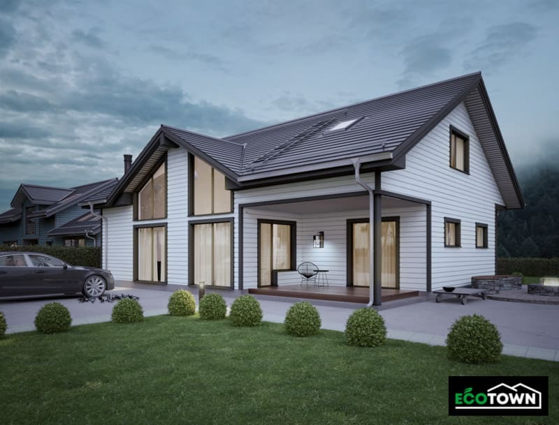 Casa prefabricada 159m2 de madera - Precios y Modelos