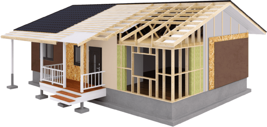 ▷ Casa prefabricada 60m2 de madera - Precios y Modelos