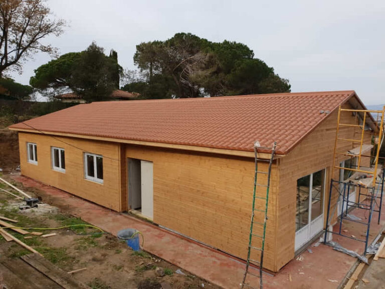 casa prefabricada realizada de madera