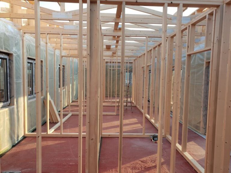 casa prefabricada realizada de madera