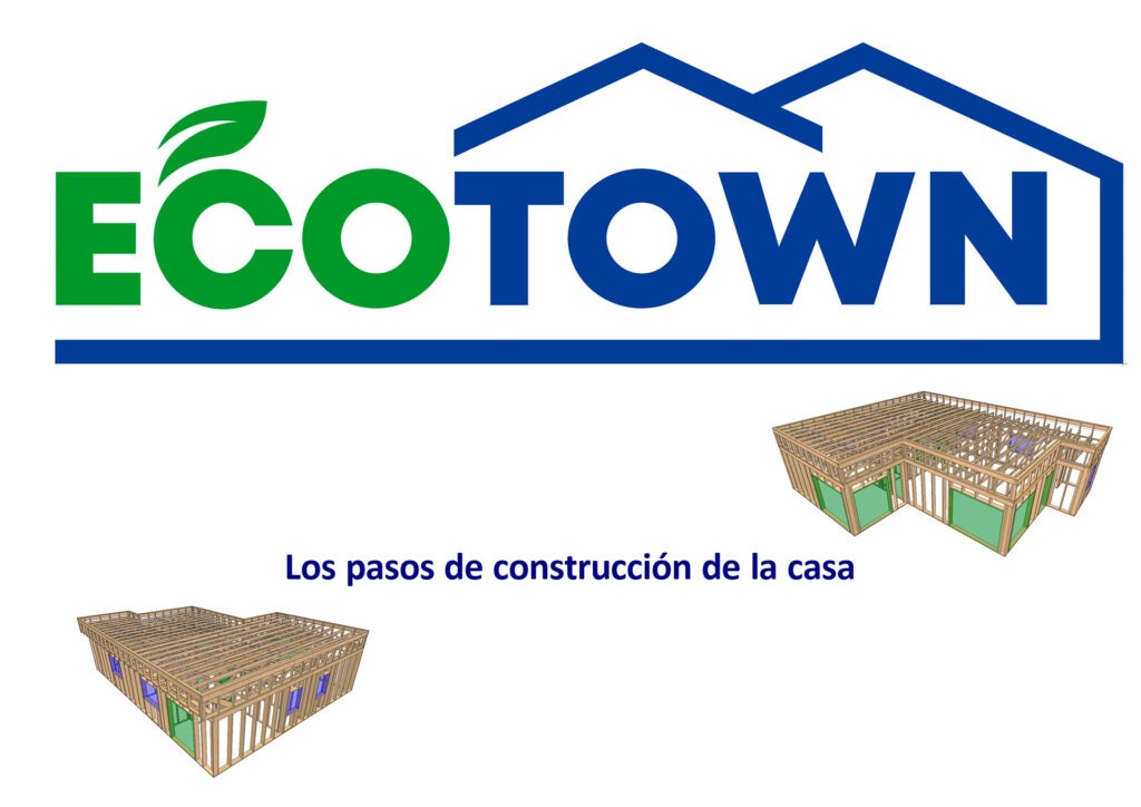 EcoTown. Casas prefabricadas. Proceso de construcion. Diapositiva 01