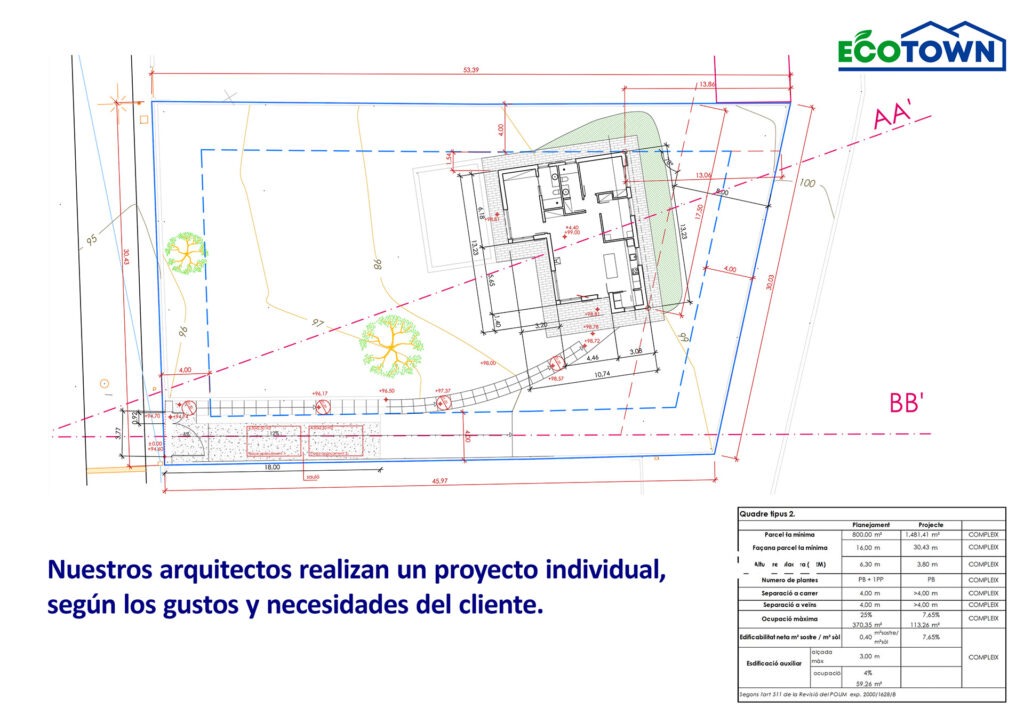 EcoTown. Casas prefabricadas. Proceso de construcion. Diapositiva 04